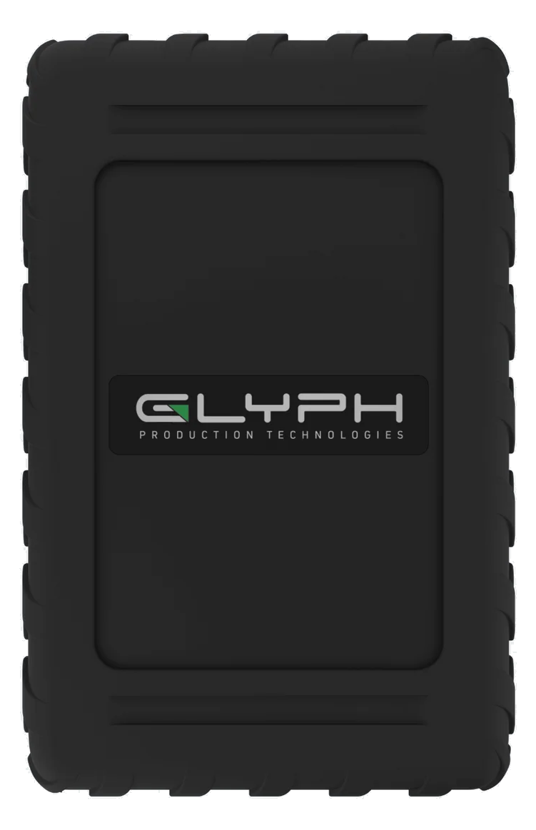 Glyph Blackbox Plus rugged drive available for hire at Coach House Studios