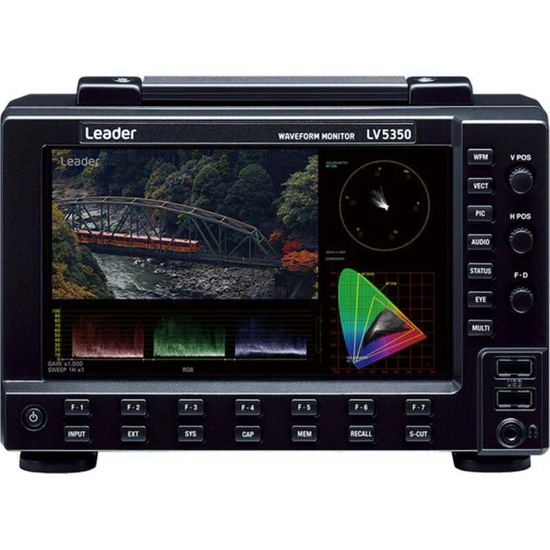Leader LV5350 waveform monitor available for hire at Coach House Studios