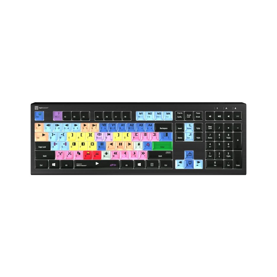 LogicKeyboard Avid Media Composer keyboard supplied as part of a Coach House Studios edit suite