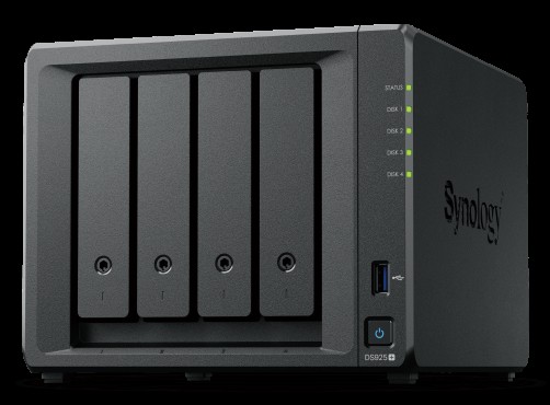 Synology DS925+ storage used for Coach House Media Sync